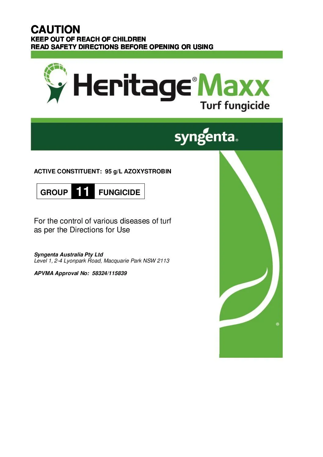 Heritage Maxx Fungicide - Image 2