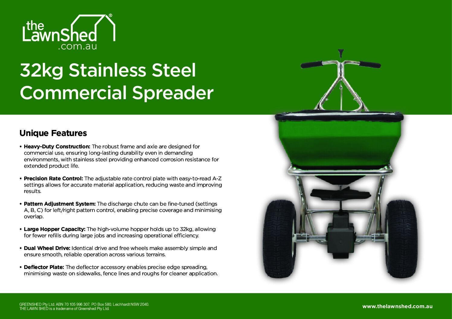 Living Turf Lawn Spreader 36kg - Image 2