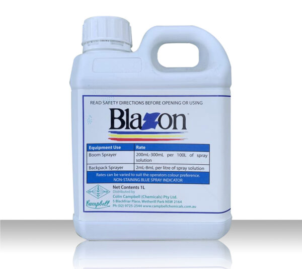 1L Blazon Blue Non-staining dye- Spray helper