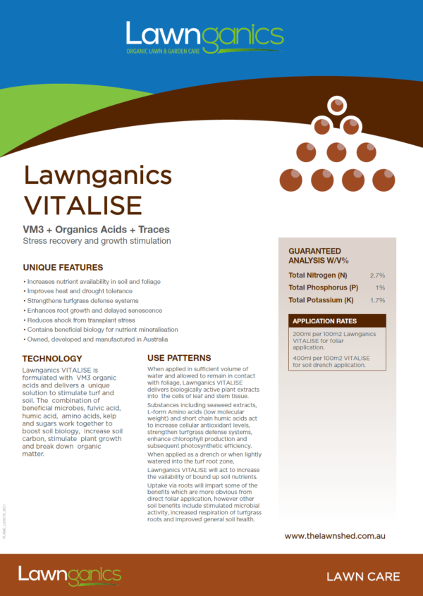 Vitalise Lawnganics Tech Sheet