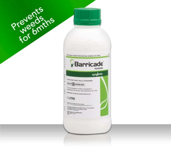 Improve herbicide Lawn performance with Barricade Herbicide 1L