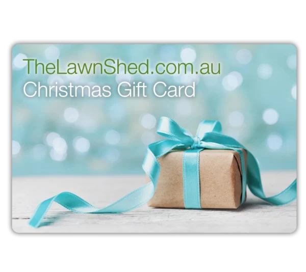 Christmas gift card from the lawn shed.
